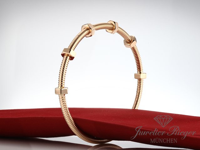 Bild 1 der Galerie: Cartier Armreif Ecrou Rosegold 750 Größe 18 2018 B6049518 Gold Armband
