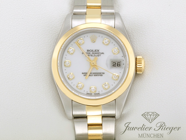 Bild 1 der Galerie: Rolex Lady Datejust 2001 LC100 Edelstahl Gelbgold 750 Diamanten Automatik Gold Stahl Damen