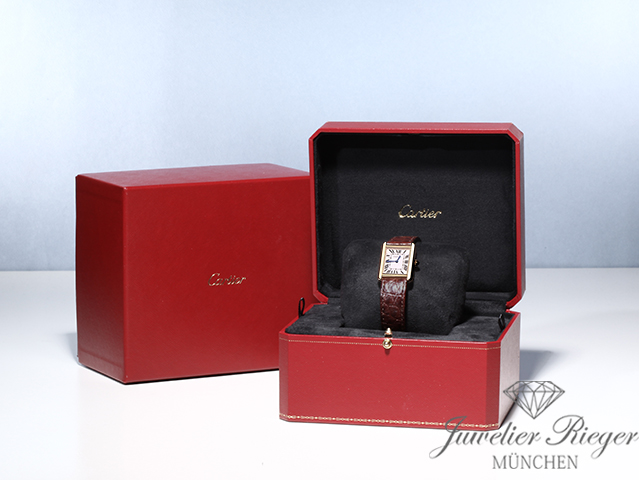 Bild 7 der Galerie: Cartier Lady Tank Solo Edelstahl Rosegold 750 2018 W5200024 Stahl Gold Damen