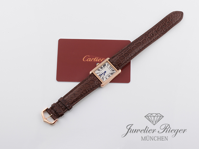 Bild 6 der Galerie: Cartier Lady Tank Solo Edelstahl Rosegold 750 2018 W5200024 Stahl Gold Damen