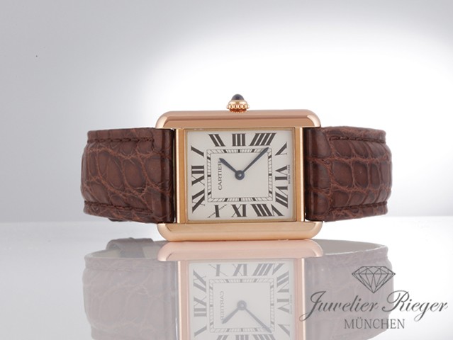 Bild 4 der Galerie: Cartier Lady Tank Solo Edelstahl Rosegold 750 2018 W5200024 Stahl Gold Damen