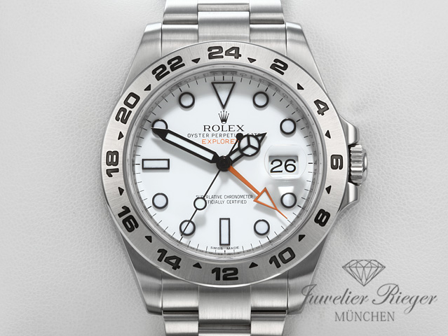 Bild 1 der Galerie: Rolex Explorer II 216570 2012 Edelstahl 42 mm Automatik Zweite Zeitzone
