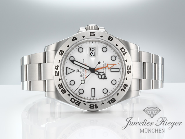 Bild 4 der Galerie: Rolex Explorer II 216570 2012 Edelstahl 42 mm Automatik Zweite Zeitzone