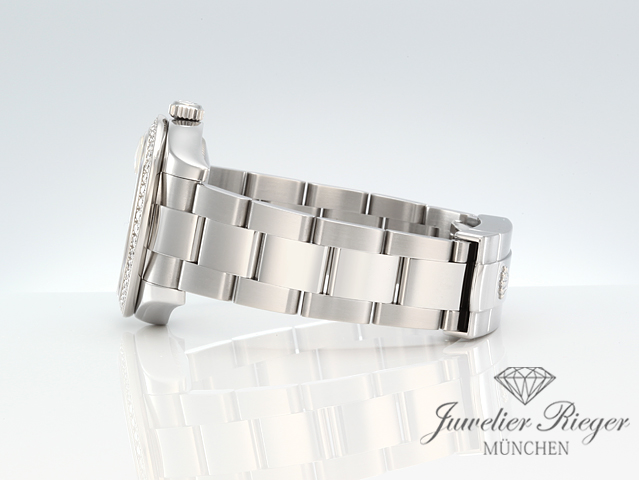 Bild 5 der Galerie: Rolex Medium Datejust 31 mm 178384 2010 Stahl Weissgold 750 Diamanten Gold
