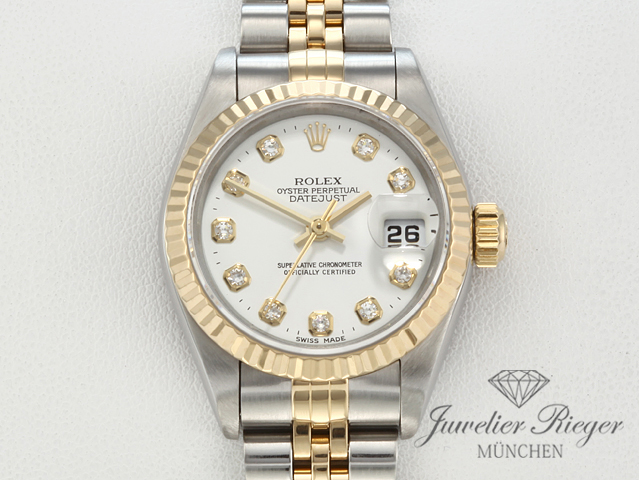 Bild 1 der Galerie: Rolex Lady Datejust Edelstahl Gelbgold 750 Diamanten Automatik Gold