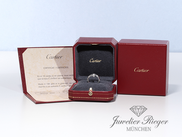 Bild 5 der Galerie: Cartier Ring Juste un Clou Doppelt Weissgold 750 Diamanten 2021 Gr 51 B4211052