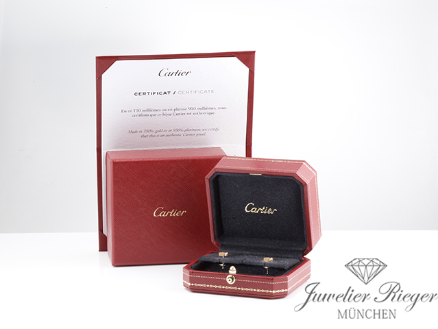Bild 5 der Galerie: Cartier Ohrstecker Love Gelbgold 750 2022 B8301255 Gold