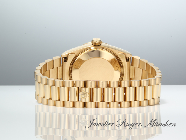 Bild 6 der Galerie: Rolex Medium Datejust 31 mm Gelbgold 750 Diamanten Automatik Gold Damen