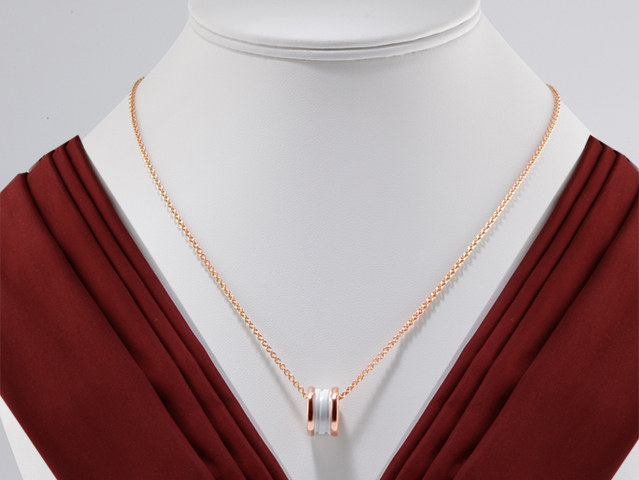 Bild 1 der Galerie: Bulgari Collier B-Zero 1 Rosegold 750 weisse Keramik 2020 346082 Halskette Gold