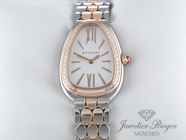 Bild 1 der Galerie: Bulgari Serpenti Seduttori Edelstahl Rosegold 750 Diamanten 103945 Gold Damen