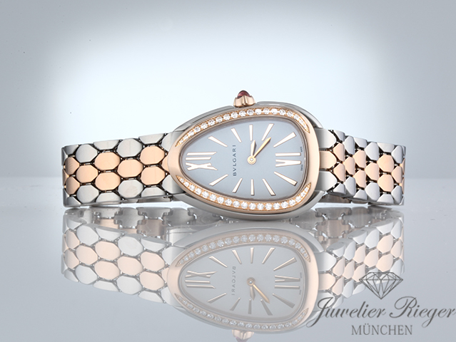 Bild 4 der Galerie: Bulgari Serpenti Seduttori Edelstahl Rosegold 750 Diamanten 103945 Gold Damen