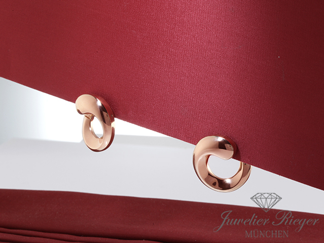 Bild 1 der Galerie: Wundervolle Wempe Creolen Rosegold 750 Gold Ohrringe