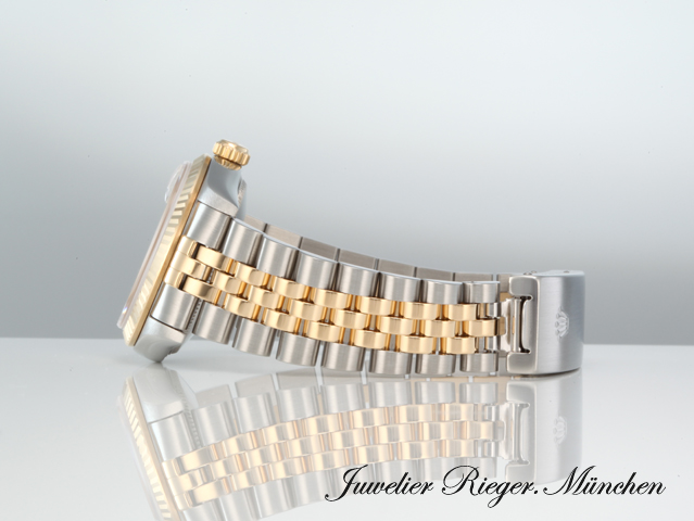 Bild 5 der Galerie: Rolex Medium Datejust Stahl Gelbgold 750 1997 Diamanten Automatik Gold Stahl
