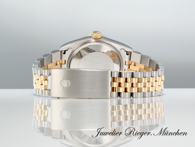 Bild 6 der Galerie: Rolex Medium Datejust Stahl Gelbgold 750 1997 Diamanten Automatik Gold Stahl