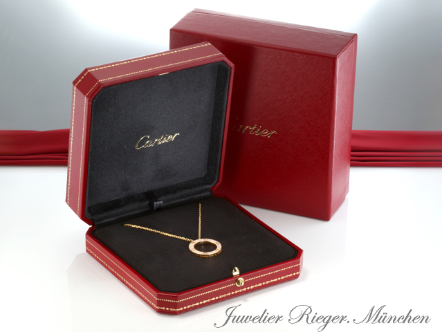 Bild 4 der Galerie: Cartier Love Collier 3 Diamanten Brillanten Gelbgold 750 B7014500 Gold