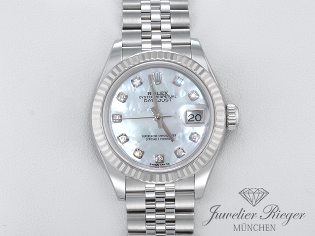 Bild 1 der Galerie: Rolex Lady Datejust 28 279174 2020 Edelstahl Weissgold 750 Diamanten Perlmutt