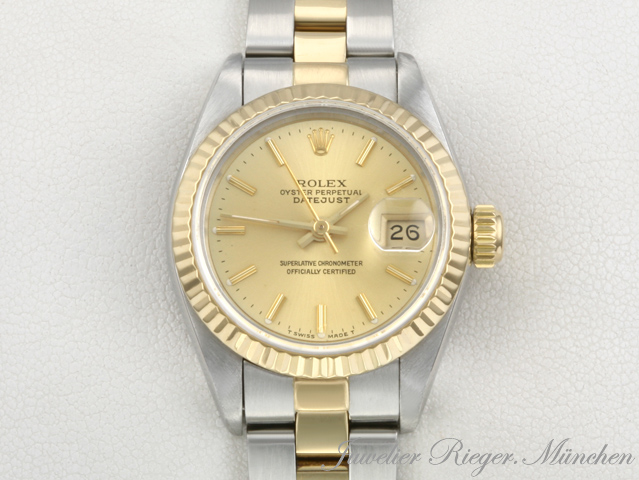 Bild 1 der Galerie: Rolex Lady Datejust Edelstahl Gelbgold 750 Automatik Gold Stahl Damen