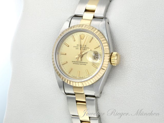 Bild 2 der Galerie: Rolex Lady Datejust Edelstahl Gelbgold 750 Automatik Gold Stahl Damen