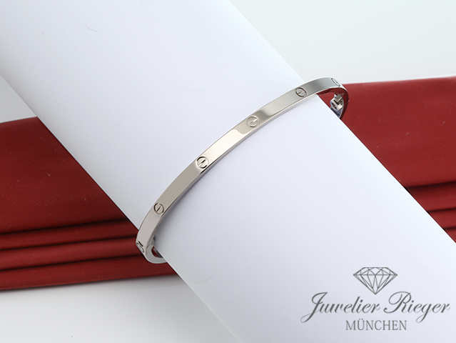 Bild 4 der Galerie: Cartier Armreif Love SM Weissgold 750 Größe 16 2023 Gold Damen Armband B6047417