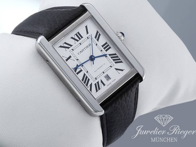 Bild 2 der Galerie: Cartier Tank Solo XL Extragroßes Modell Edelstahl W5200027 2017 Automatik Stahl