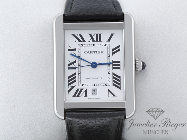 Bild 1 der Galerie: Cartier Tank Solo XL Extragroßes Modell Edelstahl W5200027 2017 Automatik Stahl