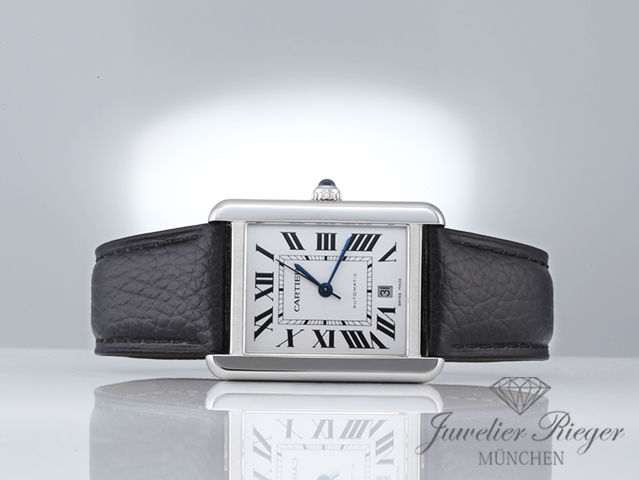 Bild 4 der Galerie: Cartier Tank Solo XL Extragroßes Modell Edelstahl W5200027 2017 Automatik Stahl