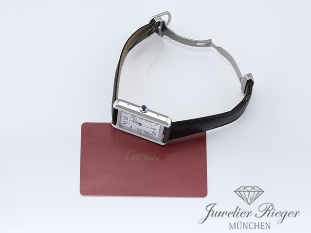 Bild 7 der Galerie: Cartier Tank Solo XL Extragroßes Modell Edelstahl W5200027 2017 Automatik Stahl