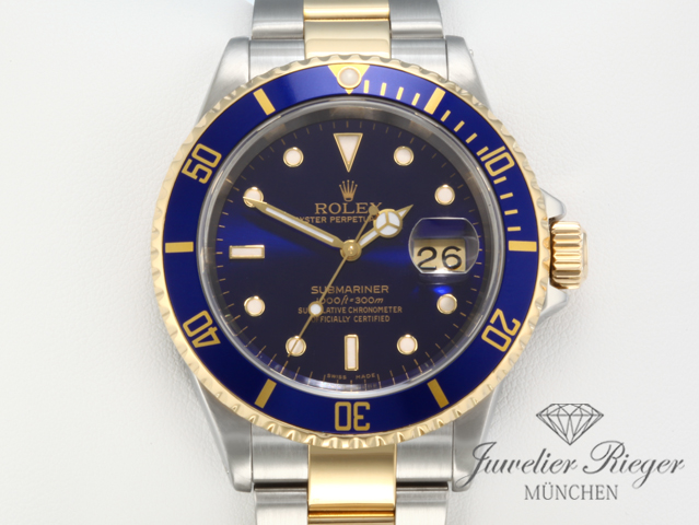 Bild 1 der Galerie: Rolex Submariner Date 16613 1999/2000 Stahl Gelbgold 750 Automatik Gold