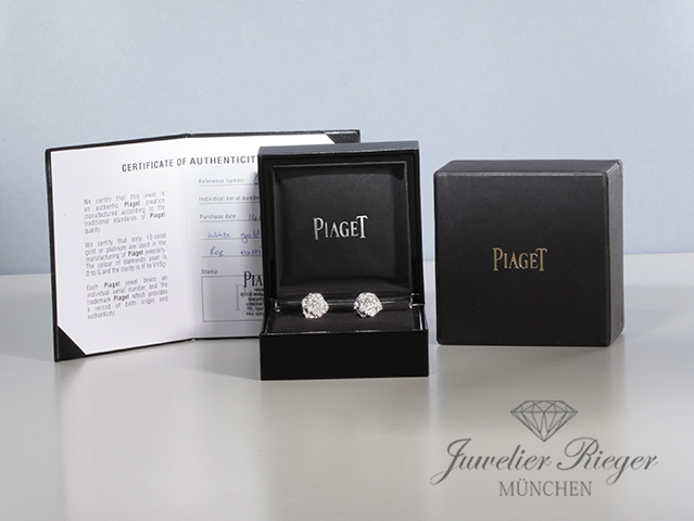 Bild 5 der Galerie: Piaget Ohrringe Rose Weissgold 750 Diamanten Brillanten 2022 G38U0072 Gold