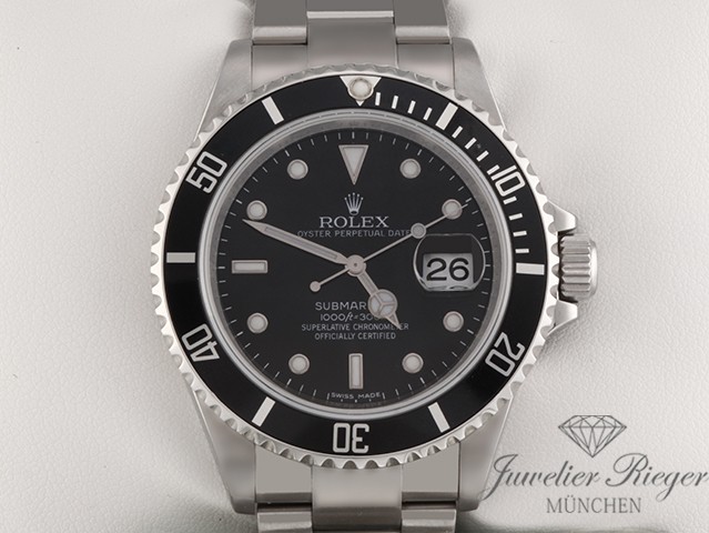 Bild 1 der Galerie: Rolex Submariner Date 16610 T 2009 Rehaut Stahl Automatik Taucheruhr Edelstahl