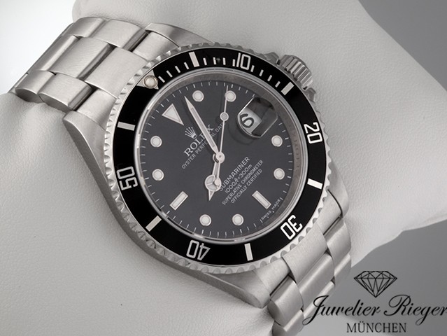 Bild 2 der Galerie: Rolex Submariner Date 16610 T 2009 Rehaut Stahl Automatik Taucheruhr Edelstahl