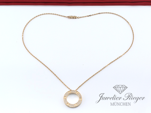 Bild 3 der Galerie: Cartier Love Collier Diamanten Brillanten Gelbgold 750 2018 B7058400 Gold