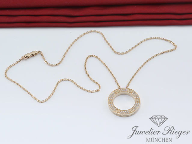 Bild 4 der Galerie: Cartier Love Collier Diamanten Brillanten Gelbgold 750 2018 B7058400 Gold