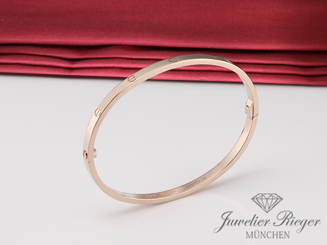 Bild 1 der Galerie: Cartier Armreif Love SM Rosegold 750 Größe 17 2020 B6047317 Gold