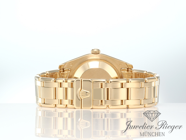 Bild 6 der Galerie: Rolex Pearlmaster 34 81318 2011 Gelbgold 750 Diamanten Perlmutt Automatik Gold