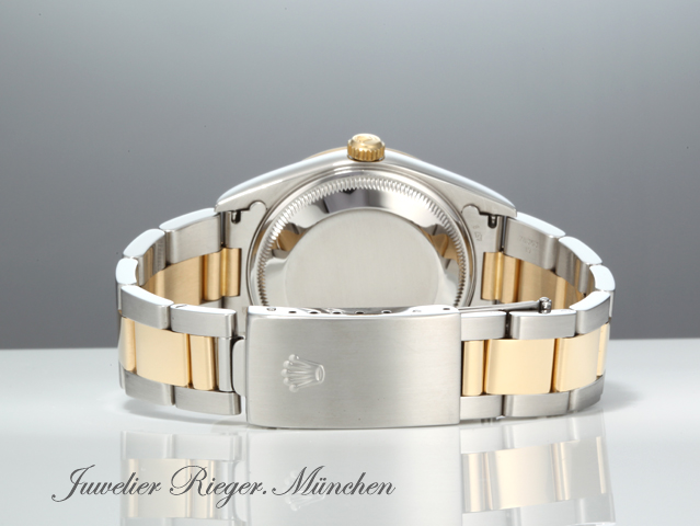 Bild 6 der Galerie: Rolex Date 34 mm 15203 Stahl Gelbgold 750 2000 Automatik Medium Gold Edelstahl