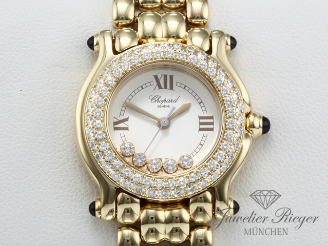 Bild 1 der Galerie: Chopard Happy Sport Lady Gelbgold 750 Diamanten 276151 Chopard-Service 2026 Diamonds Gold